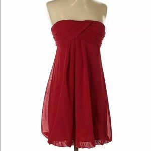NWT As U Wish Women Red Cocktail Dress 3 $74